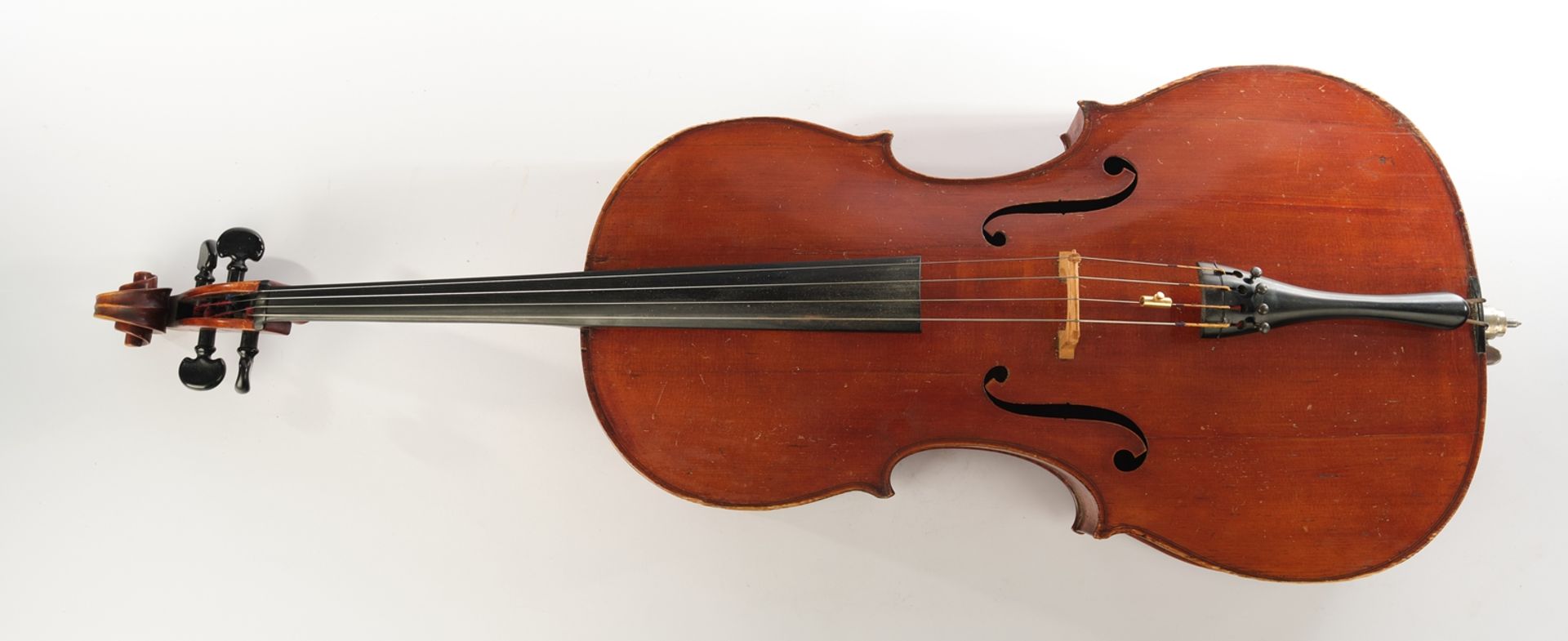 Cello, 4/4, auf Etikett im Korpusboden handschriftlich bezeichnet "Conrad Glaesel 1914 Bruxelles",  - Bild 5 aus 6