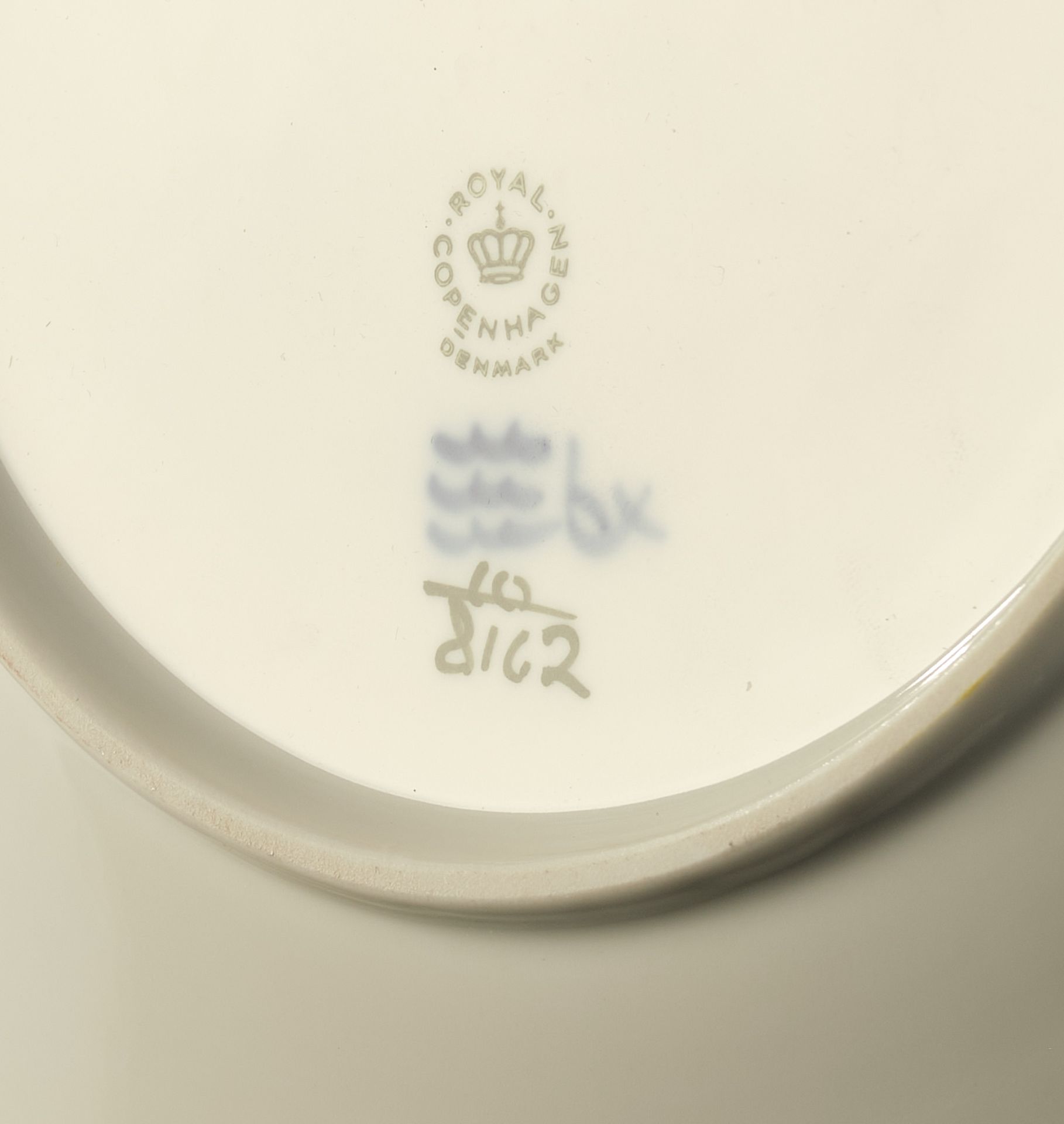 Coffee service, 33-piece, Royal Copenhagen, blue flower: cream jug, lidded jug, 7 cups, 7 saucers,  - Image 2 of 2