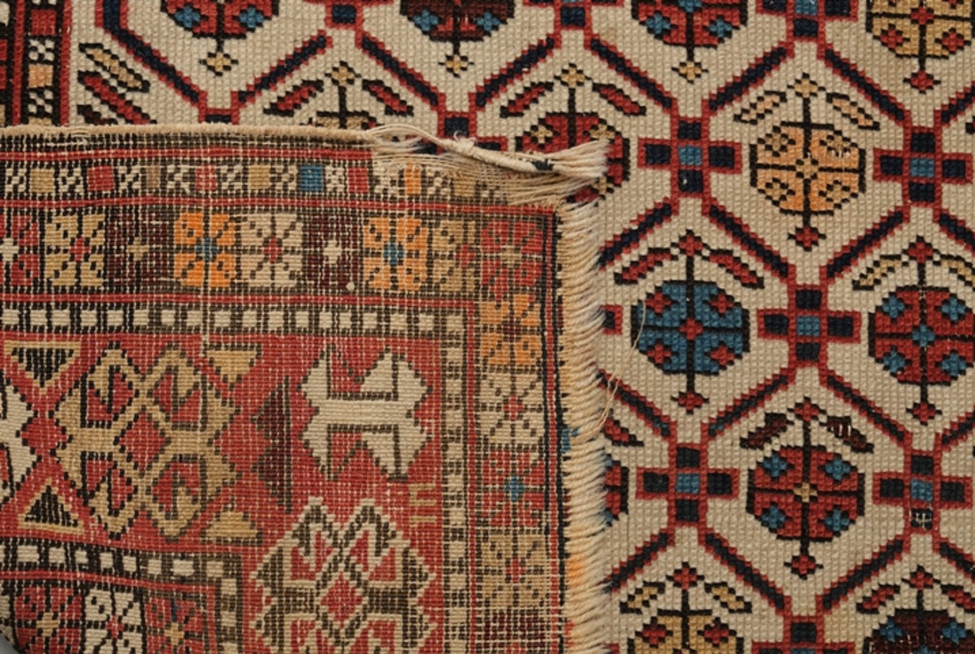 Shirvan Marsali, Caucasus, antique, plant colours, approx. 1.74 x 1.10 m, traces of use - Image 2 of 2
