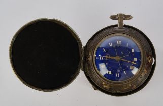 Carriage clock, France, circa 1801, round brass case marked "Iacobus" and "1801 W Czerlonie" on the