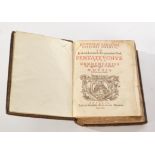 Buch, Cornelius Jansen (auch gen. Jansenius), zwei Titel in einem Band: "Pentateuchus sive commenta