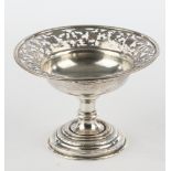 Top bowl, silver 13-solder, Vienna, 1840, master's mark CJ, stepped foot, moulded bowl, openwork fl
