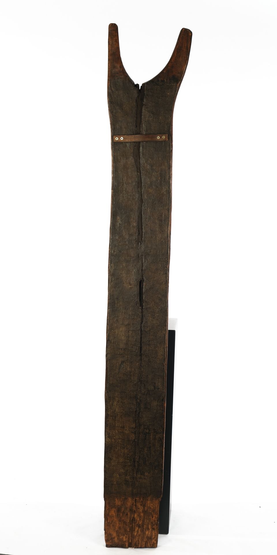 Stützpfosten, Dogon, Mali, Afrika, Holz, aus einem Kulthaus, oben der Schöpfergott Amma mit zum Him - Bild 2 aus 2