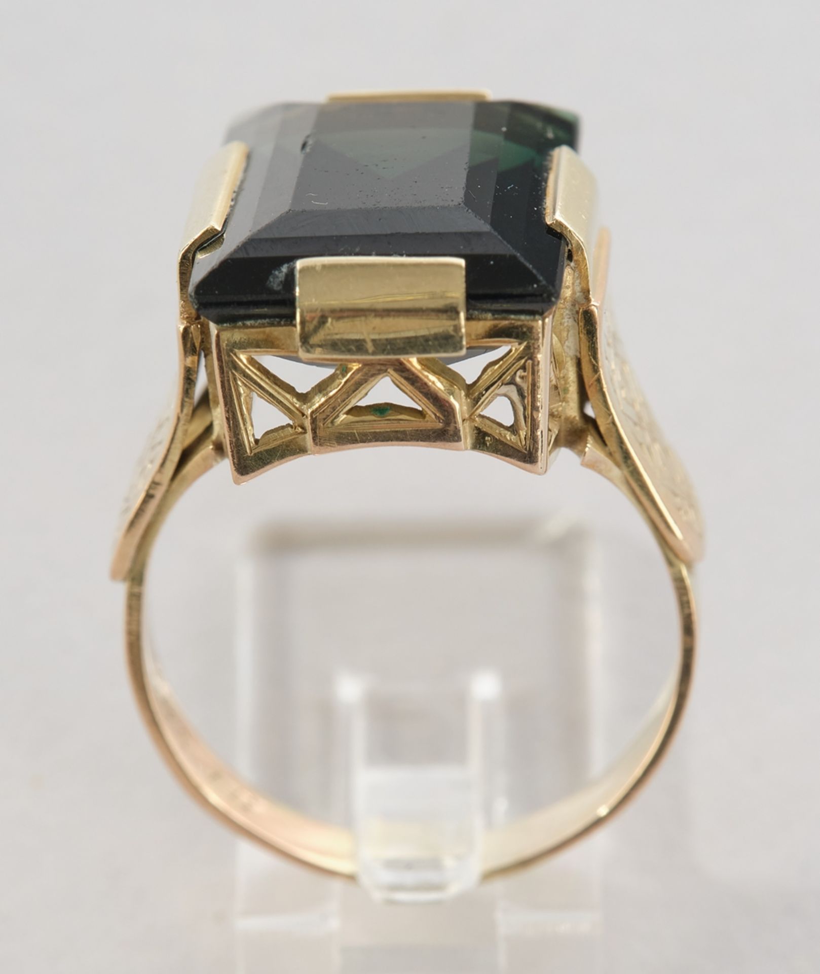 Ring, GG 585, probably tourmaline c. 10.0 ct, 7.85 g, RM 54.5 - Image 3 of 3