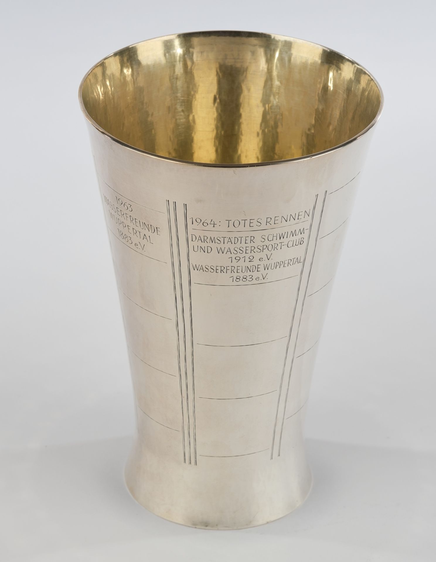 Prize cup, ", "Wanderpreis des Senats der Freien und Hansestadt Hamburg Internationale Schwimm-Wett - Image 2 of 3