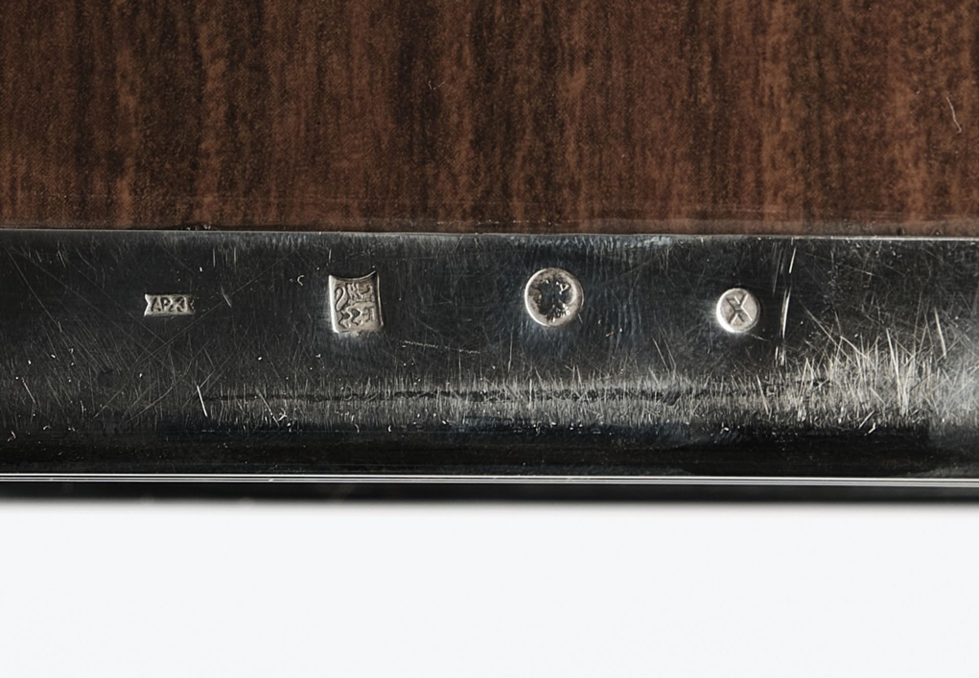 Zigarrendose, Silber 925, Niederlande, 2. Hälfte 20. Jh., Jahresbuchstabe x, rechteckige Form mit u - Bild 3 aus 3