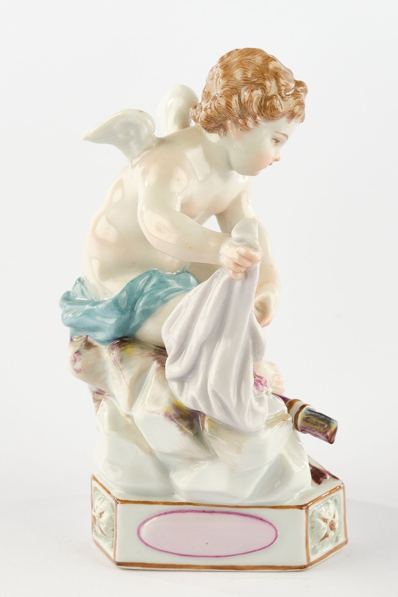 Porcelain figurine, , "Devisenkind Je découvre tout", Meissen, sword mark, 19th century, 1st choice - Image 2 of 4