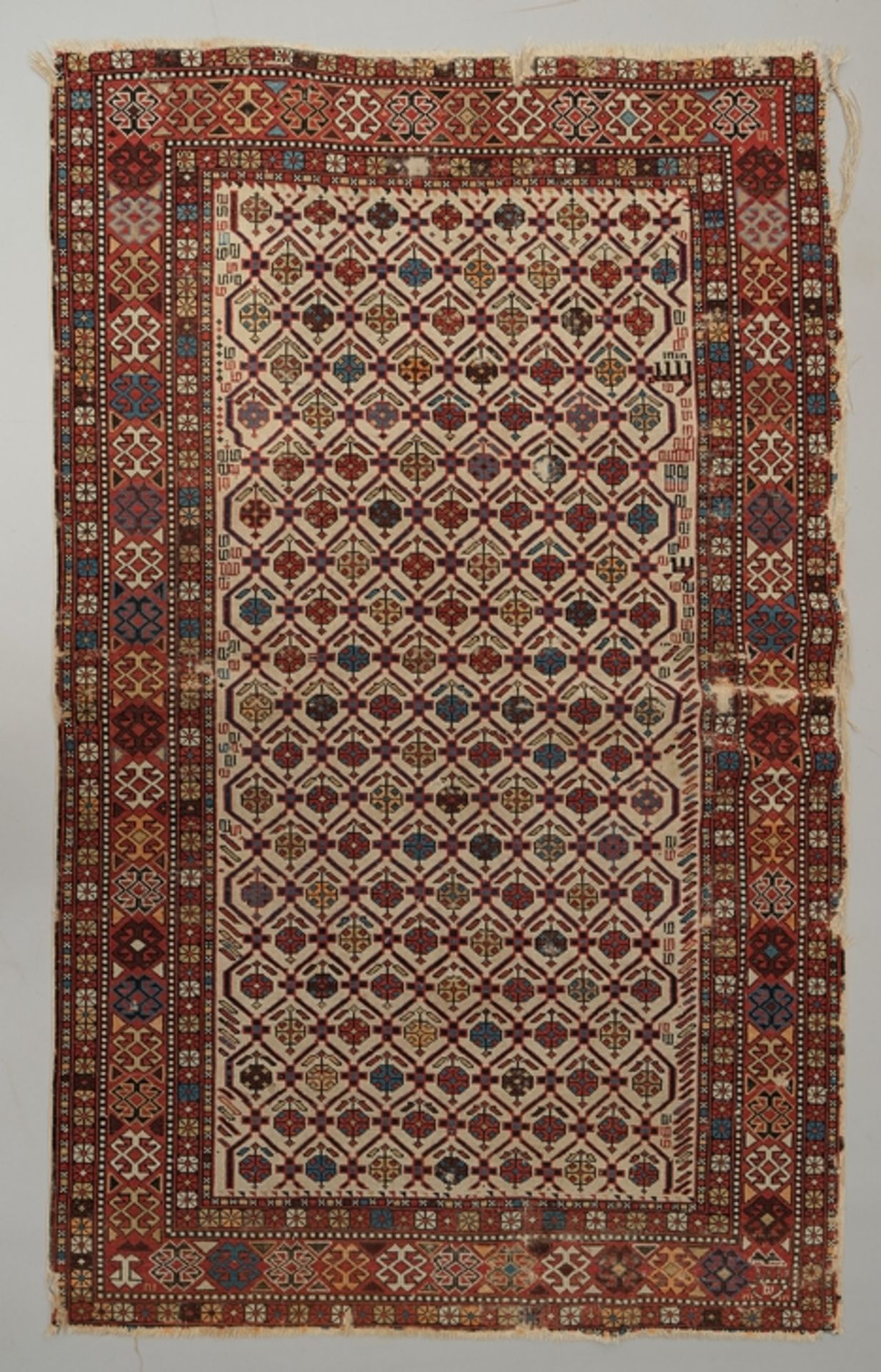 Shirvan Marsali, Caucasus, antique, plant colours, approx. 1.74 x 1.10 m, traces of use