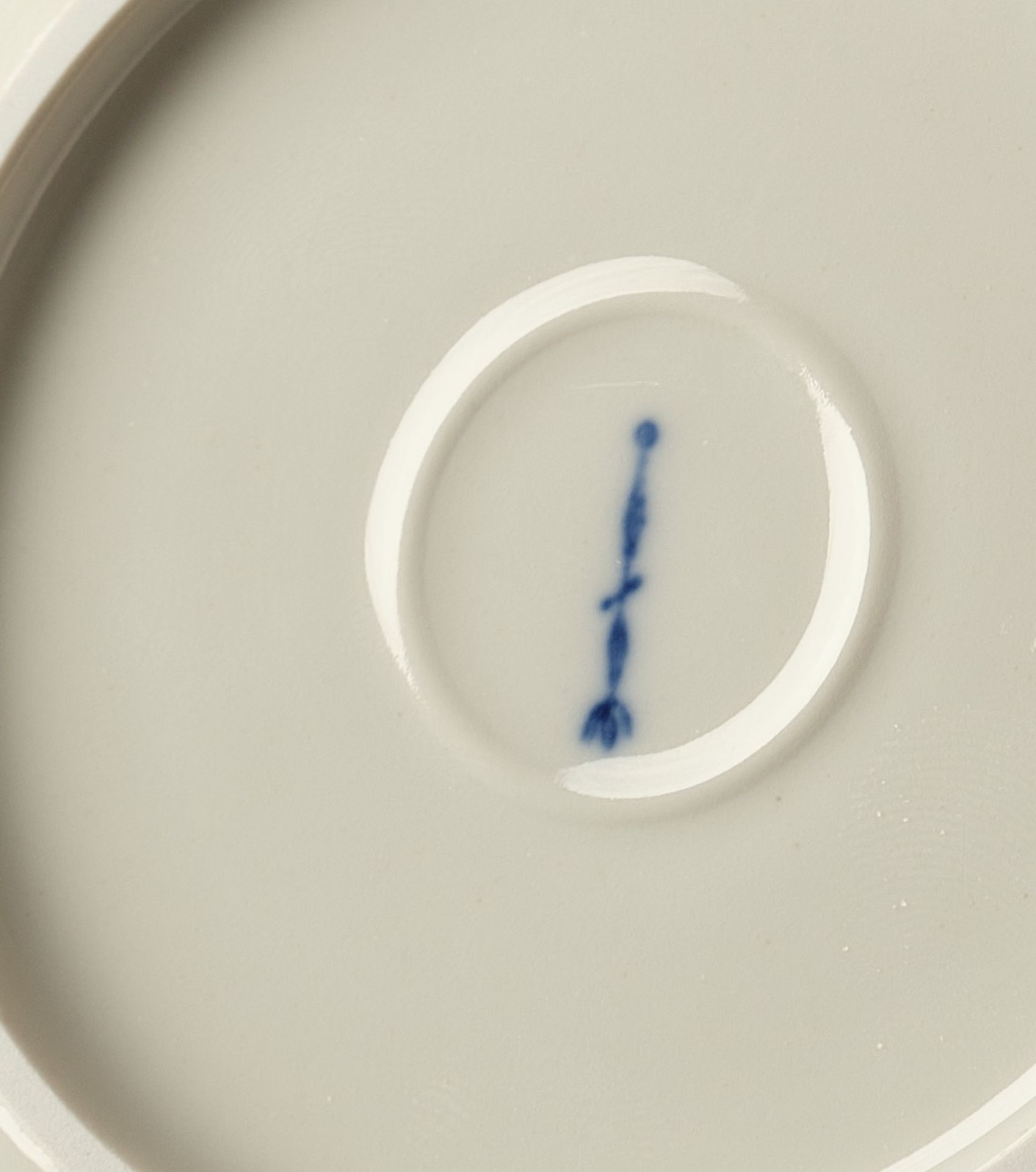 Service pieces, 14-piece, Kurland, KPM Berlin, white porcelain: coffee pot, 6 demitasse cups (1x ch - Image 2 of 2