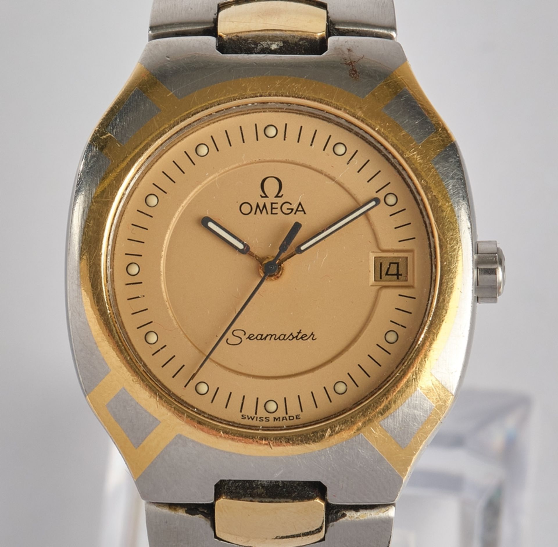 Omega, Seamaster Polaris, Switzerland, circa 1990, Ref. 3961022, bicolour case in steel/gold, gold  - Image 2 of 5