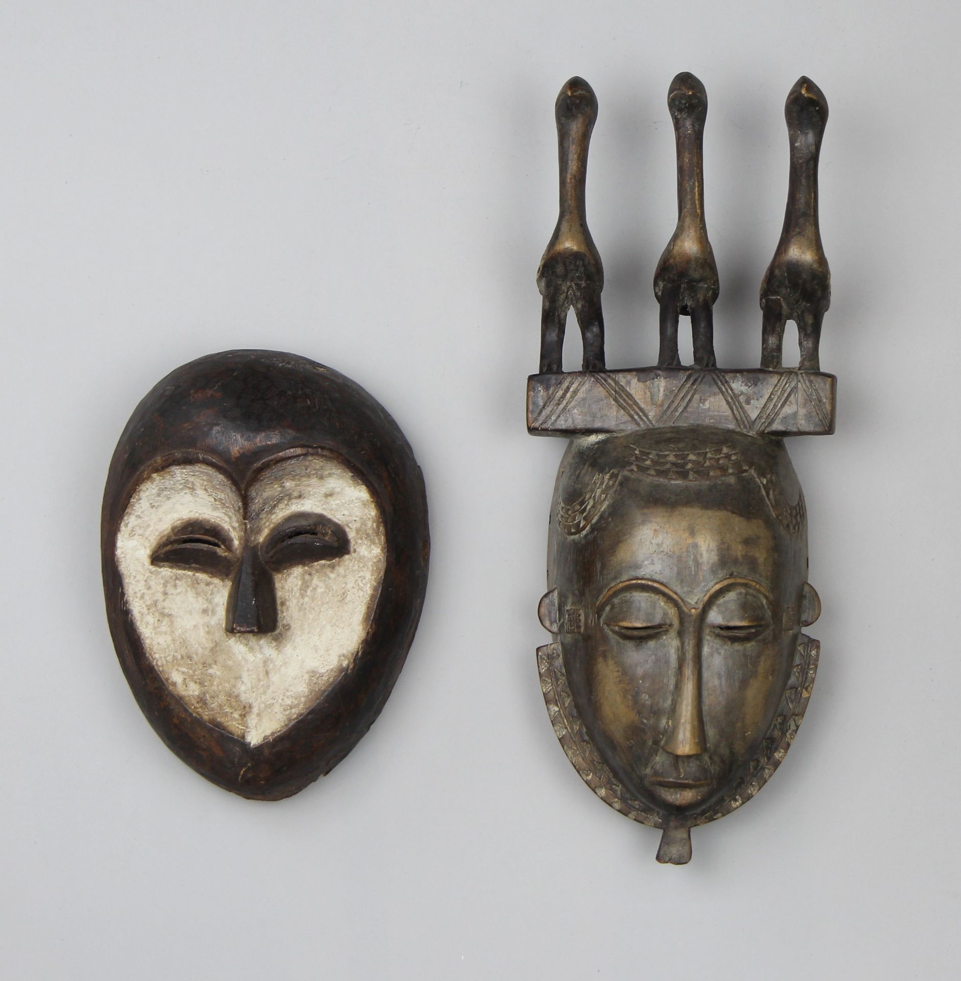 Zwei afrikanischen Masken