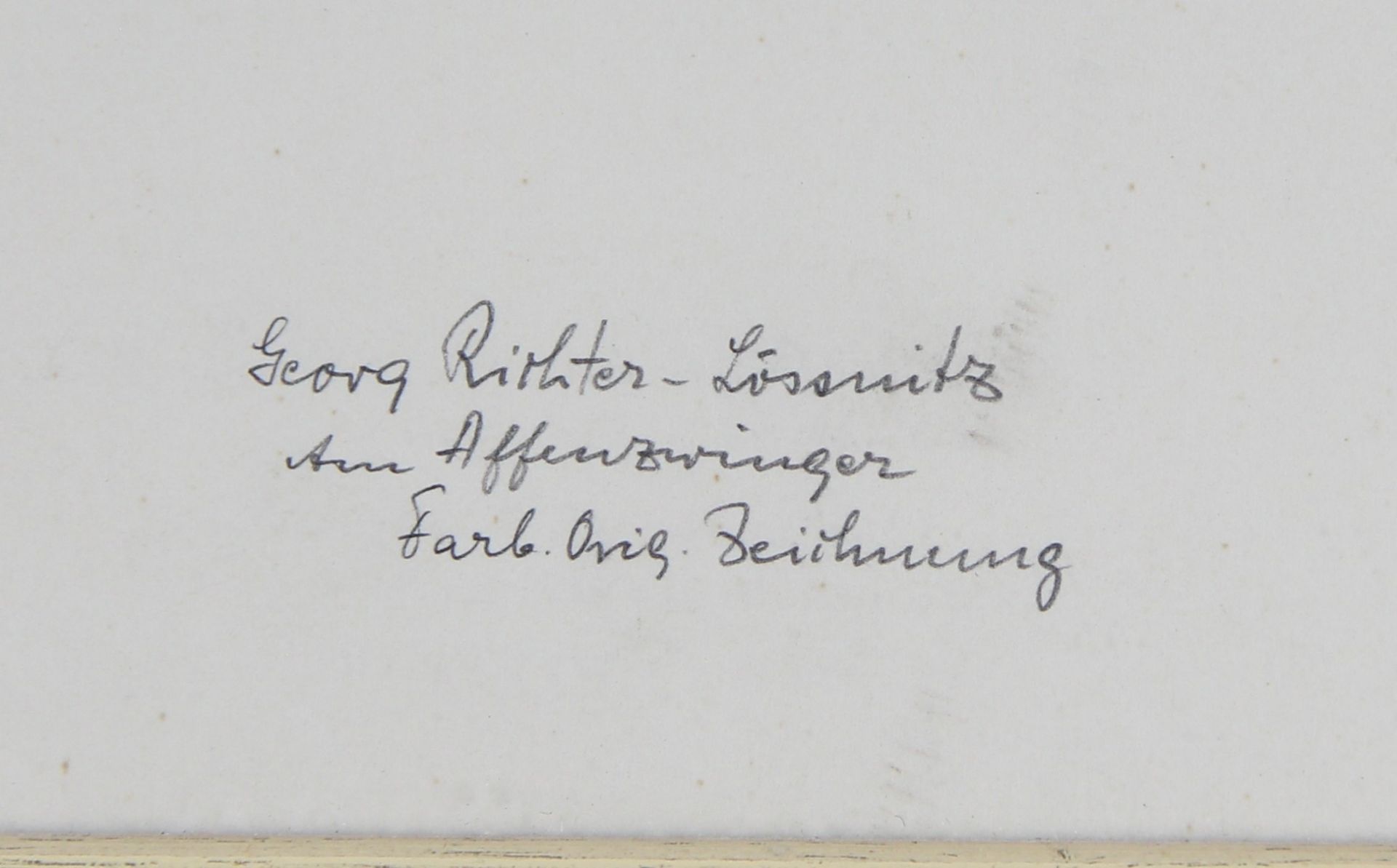 Richter - Lössnitz, Georg (Leipzig 1891 - 1938 Großenhain, recte Julius Georg Richter) - Bild 3 aus 3