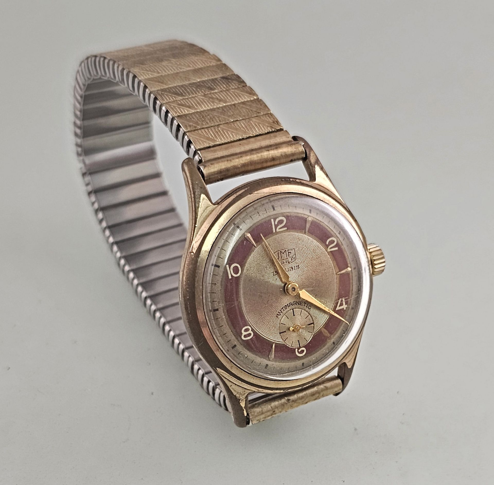 Vergoldete Herren-Armbanduhr Ruhla