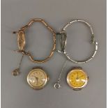 2 Vergoldete Damen-Armbanduhren 
