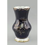 Kobaltblaue Vase Weimar Barockform