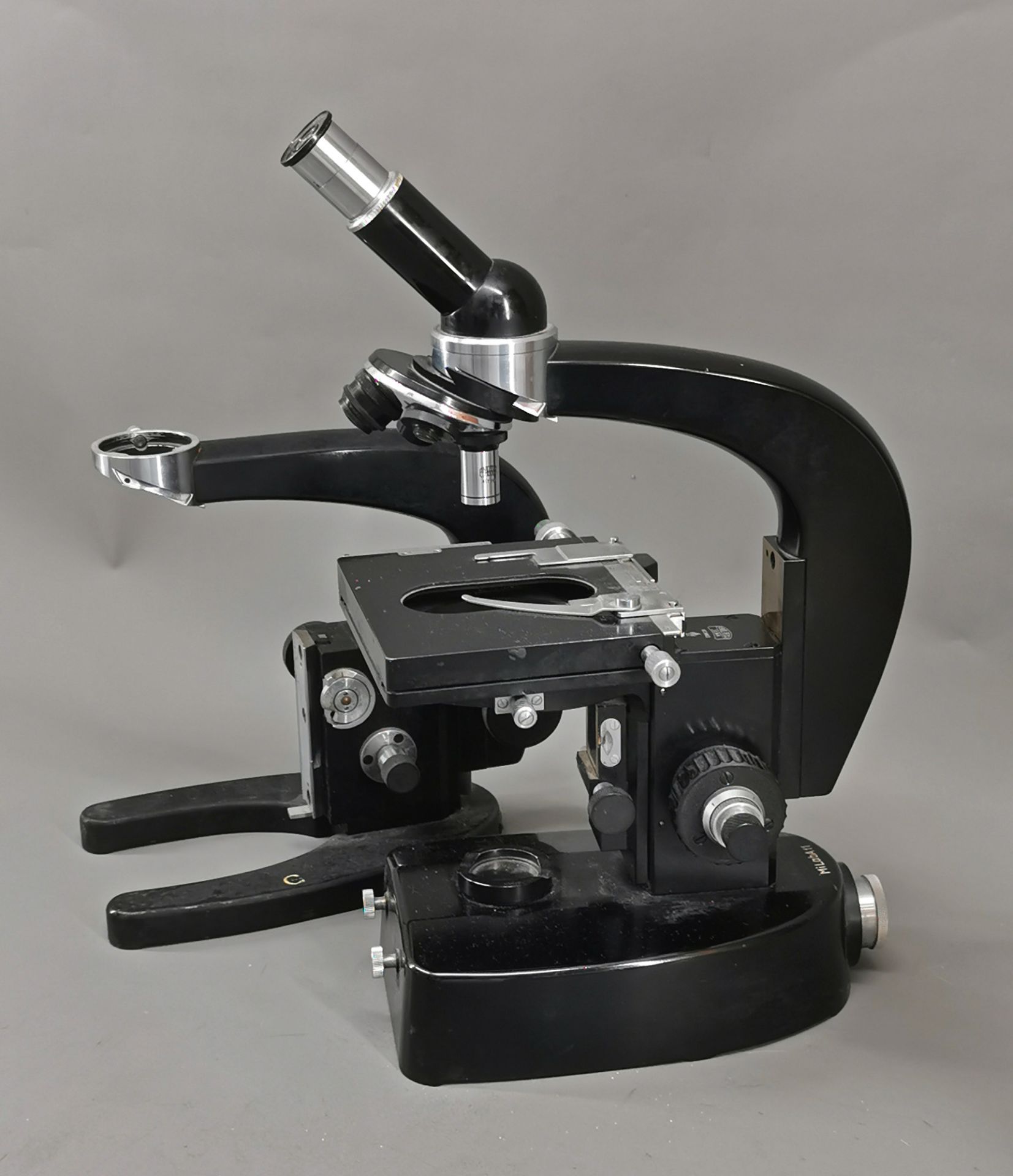 Mikroskop Carl Zeiss Jena und Stativ und Biotar 2/25 - Bild 3 aus 8
