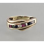 Rubin-Smaragd-Saphir-Brillant-Ring