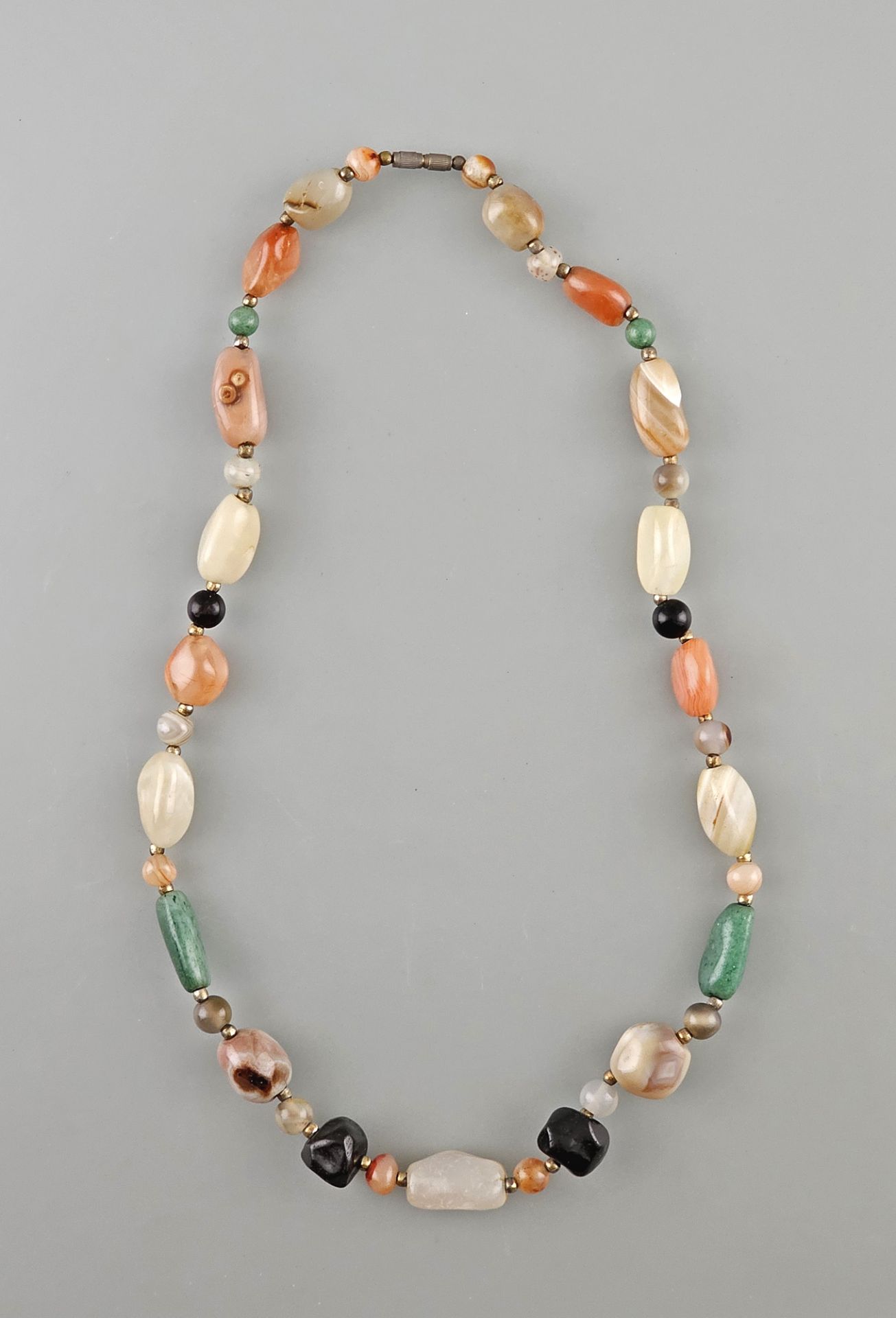 Multicolor-Achat-Aventurin-Collier