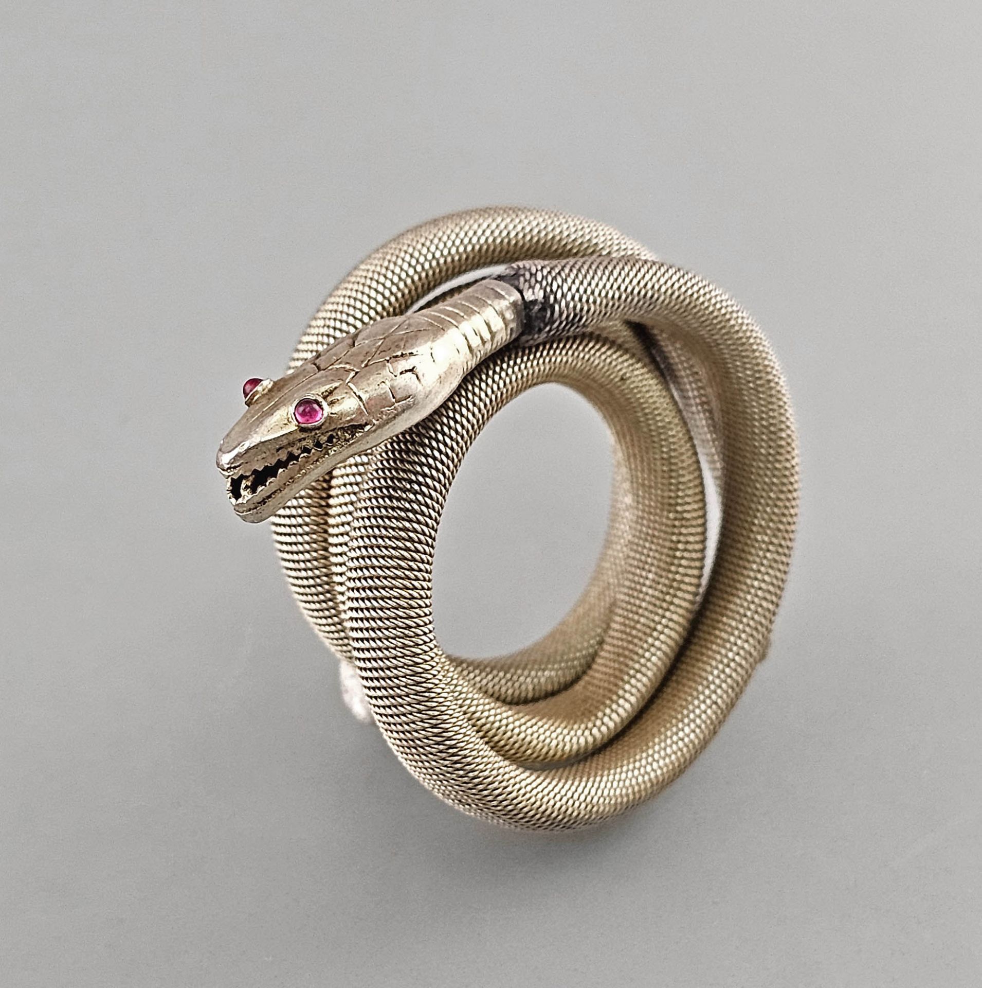 Silbernes Schlangen-Armband  - Bild 2 aus 5