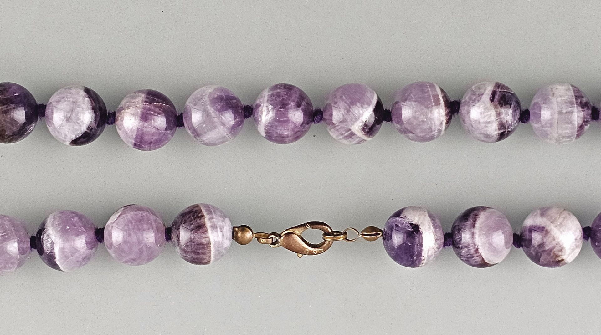 Amethyst-Perlen-Kette - Bild 2 aus 2