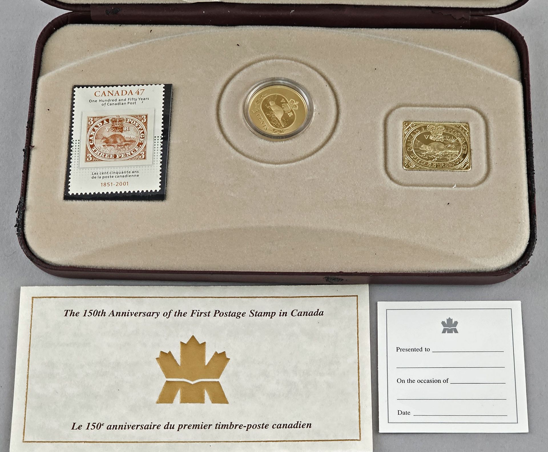 Canada Set zum 150. Jahrestag der Briefmarke 2001 