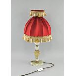 Salon-Tischlampe Onyxfuß Historismusstil