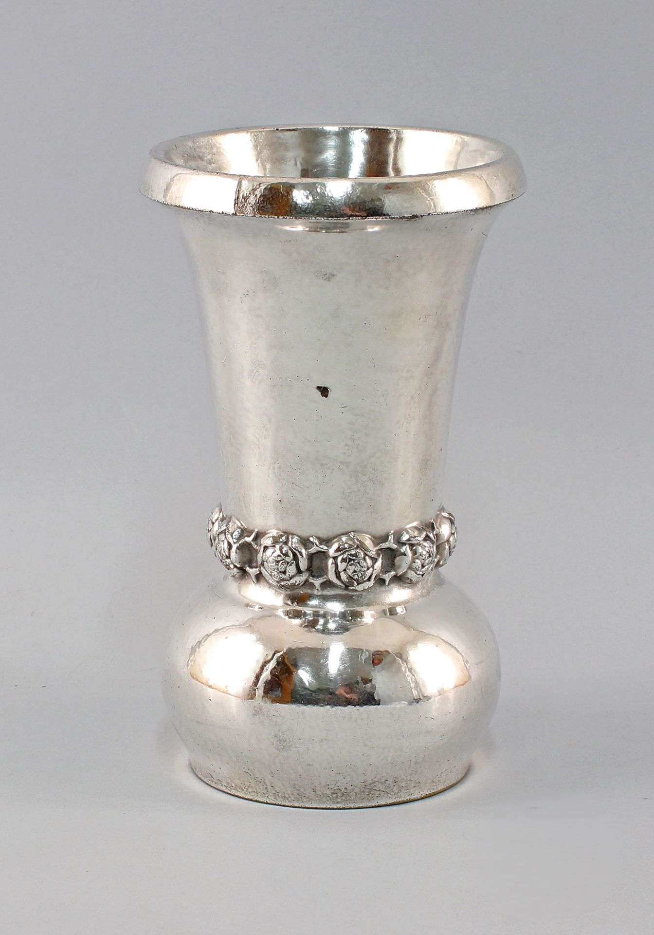 Baluster-Vase Silberauflage