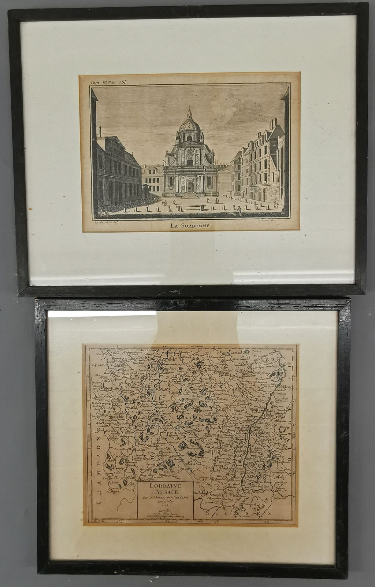 Sorbonne + Karte Elsass