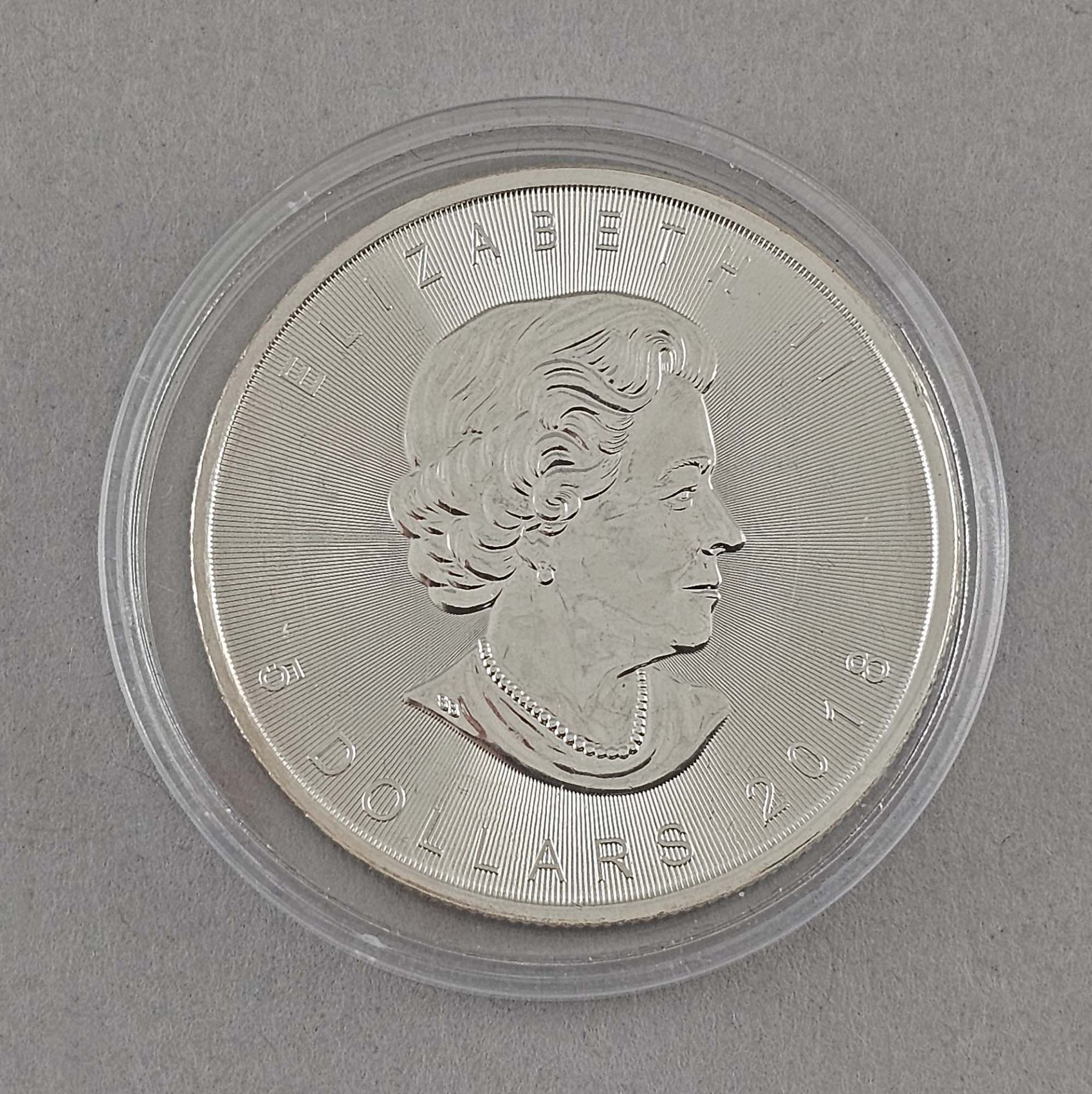 5 Canada Dollar 1 Unze 999er Silber  - Bild 2 aus 2