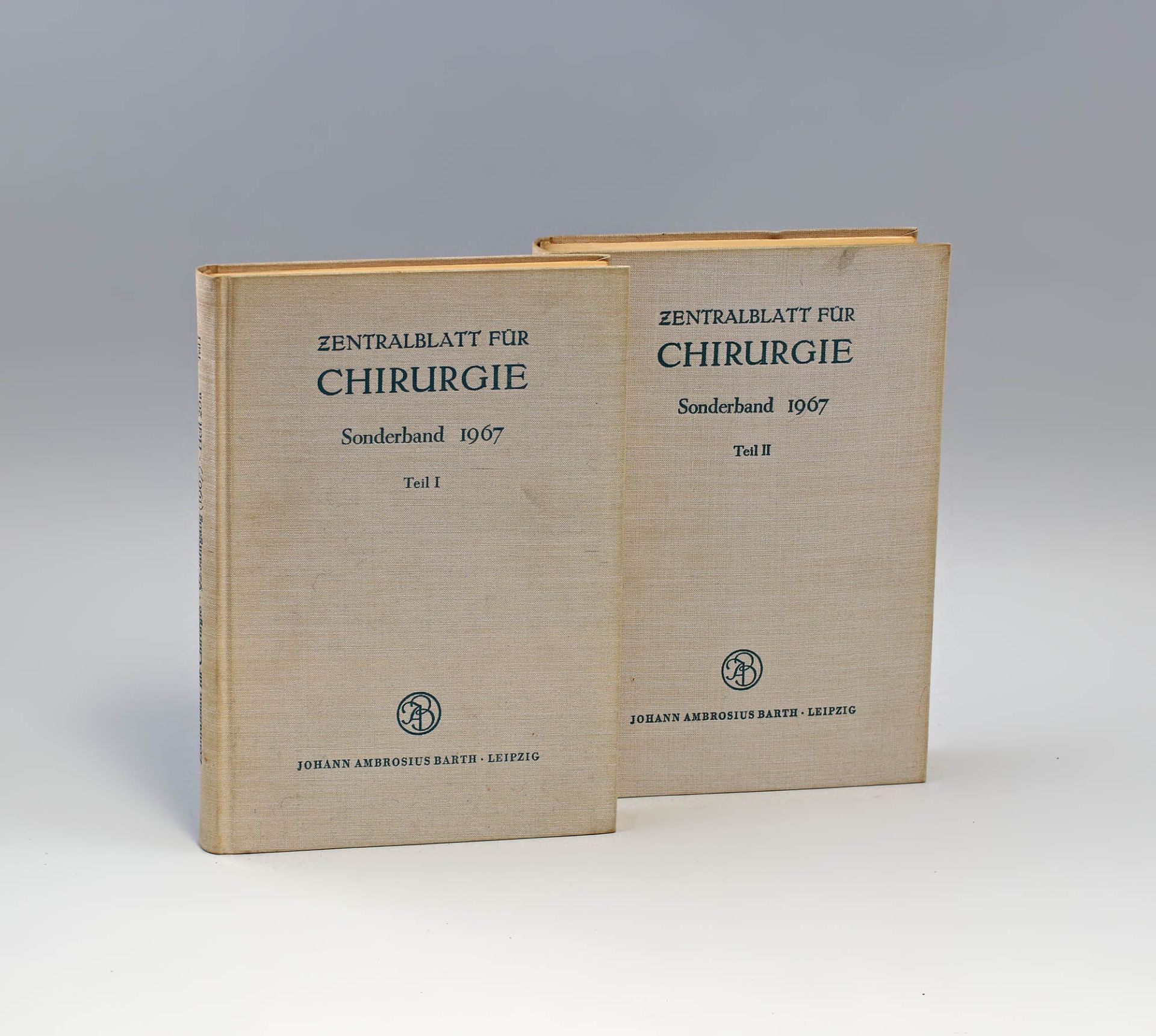 2 Sonderbände Zentralblatt der Chirurgie 1967