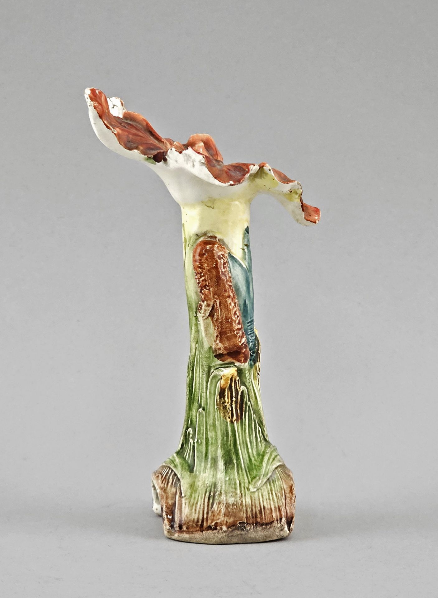 kleine Majolika-Vase Blütenkelch - Image 2 of 4
