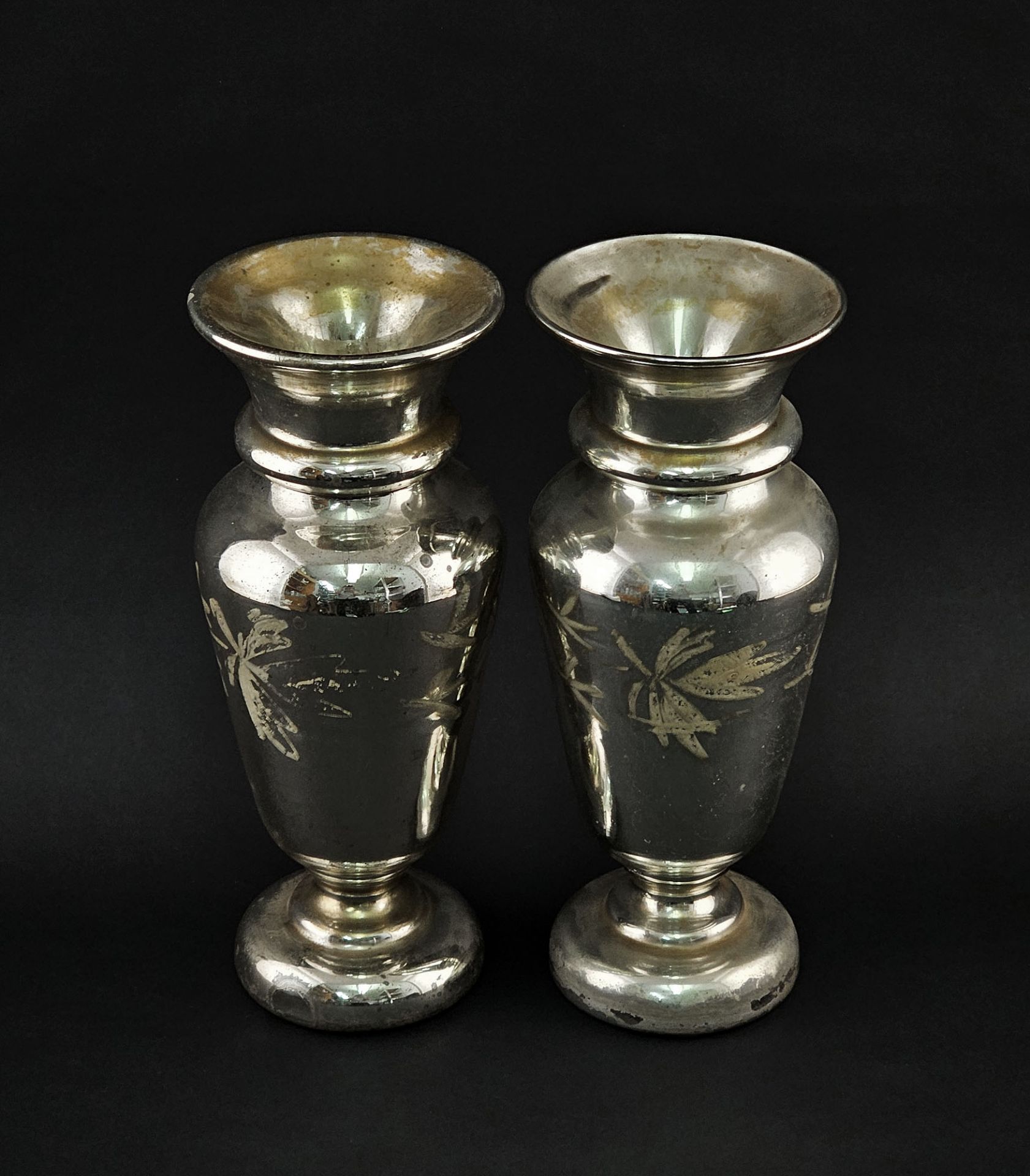 Paar große Vasen Bauernsilber - Image 2 of 3