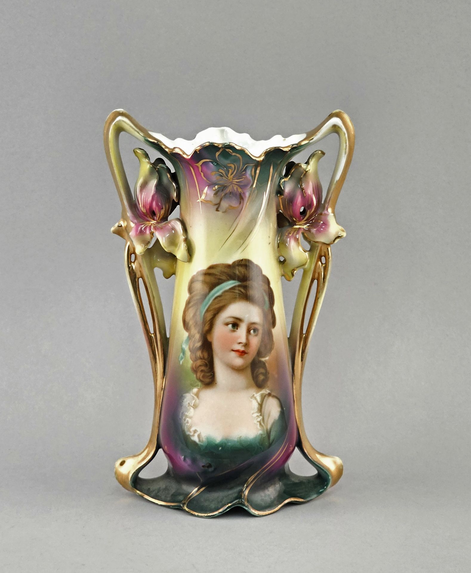 Portrait-Vase Jugendstil 