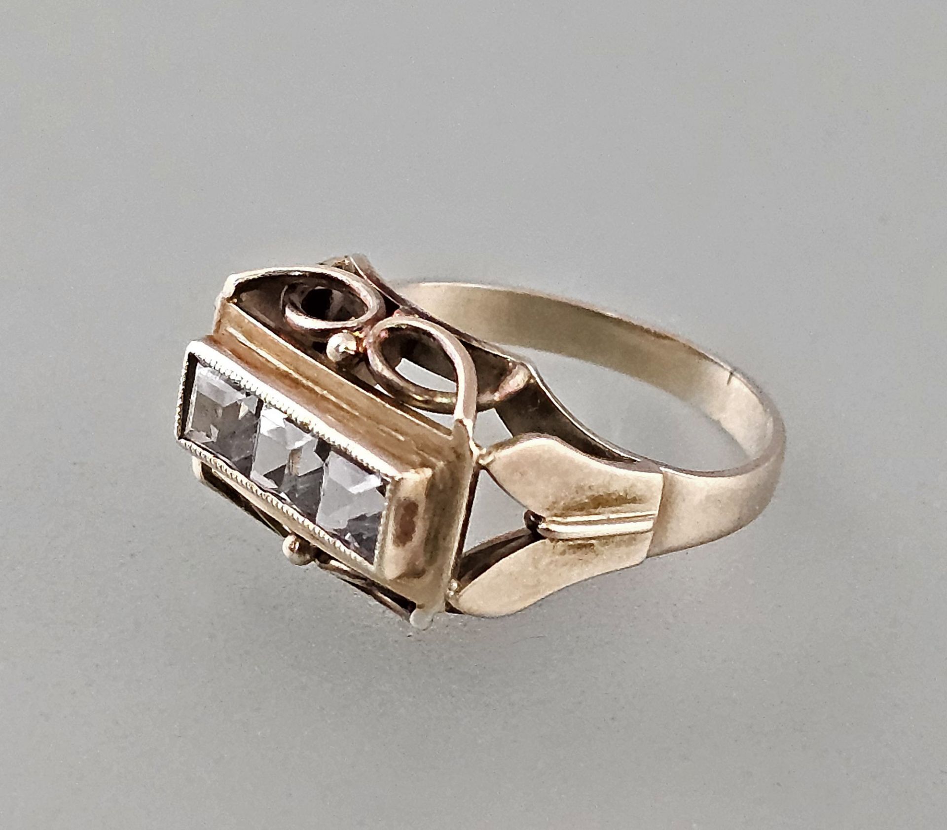 Bergkristall-Ring Art deco Ring 