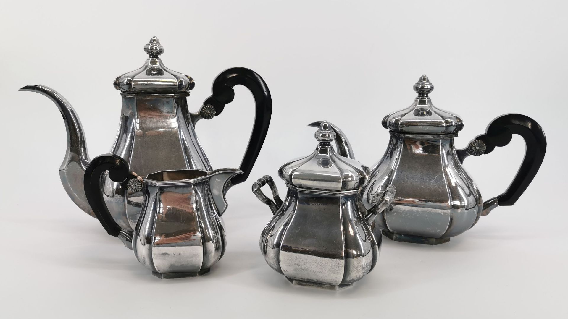 COFFEE POT, TEA POT, MILK POT AND SUGAR POT