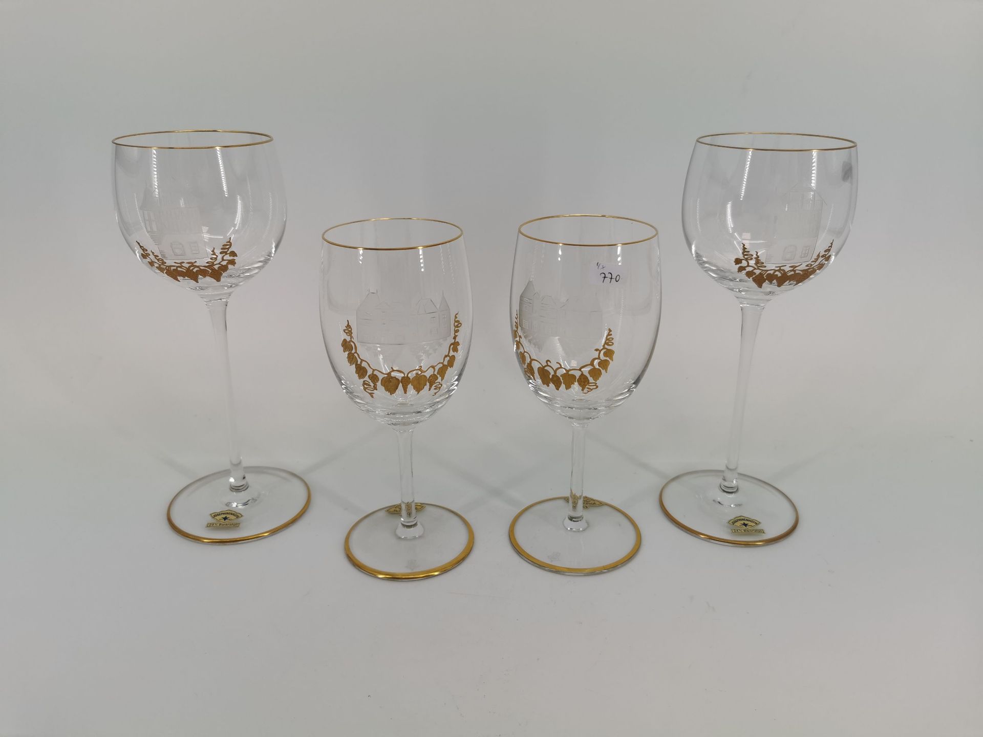FOUR WINE GLASSES