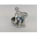 FIGURATIVE BASKET BOWL WITH PUTTO