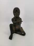 BENIN SKULPTUR "SITZENDER"