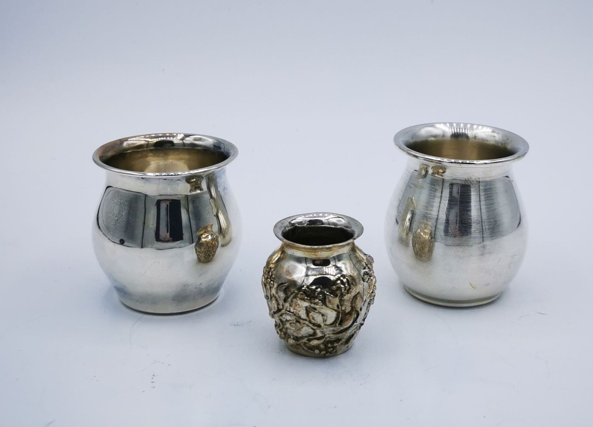 3 SMALL VASES