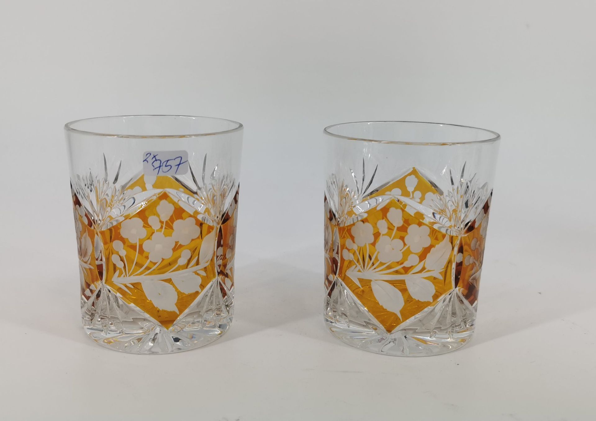 2 WATER OR WHISKY GLASSES