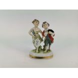 PORCELAIN FIGURINE GROUP "GARDENER'S CHILDREN"