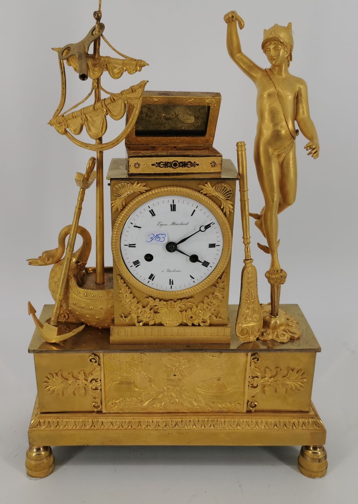 FRANZÖSICHE PENDULE "HERMES"