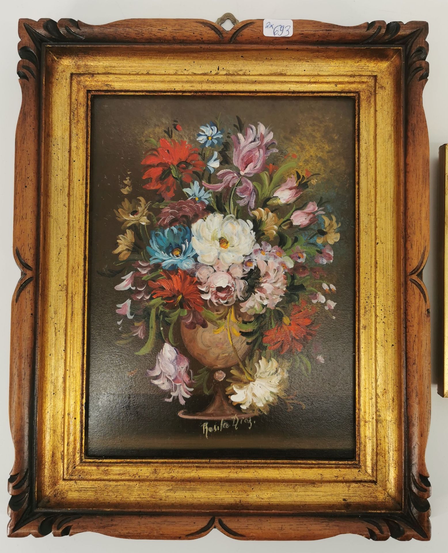 2 FLOWER STILL LIFES - Image 2 of 7