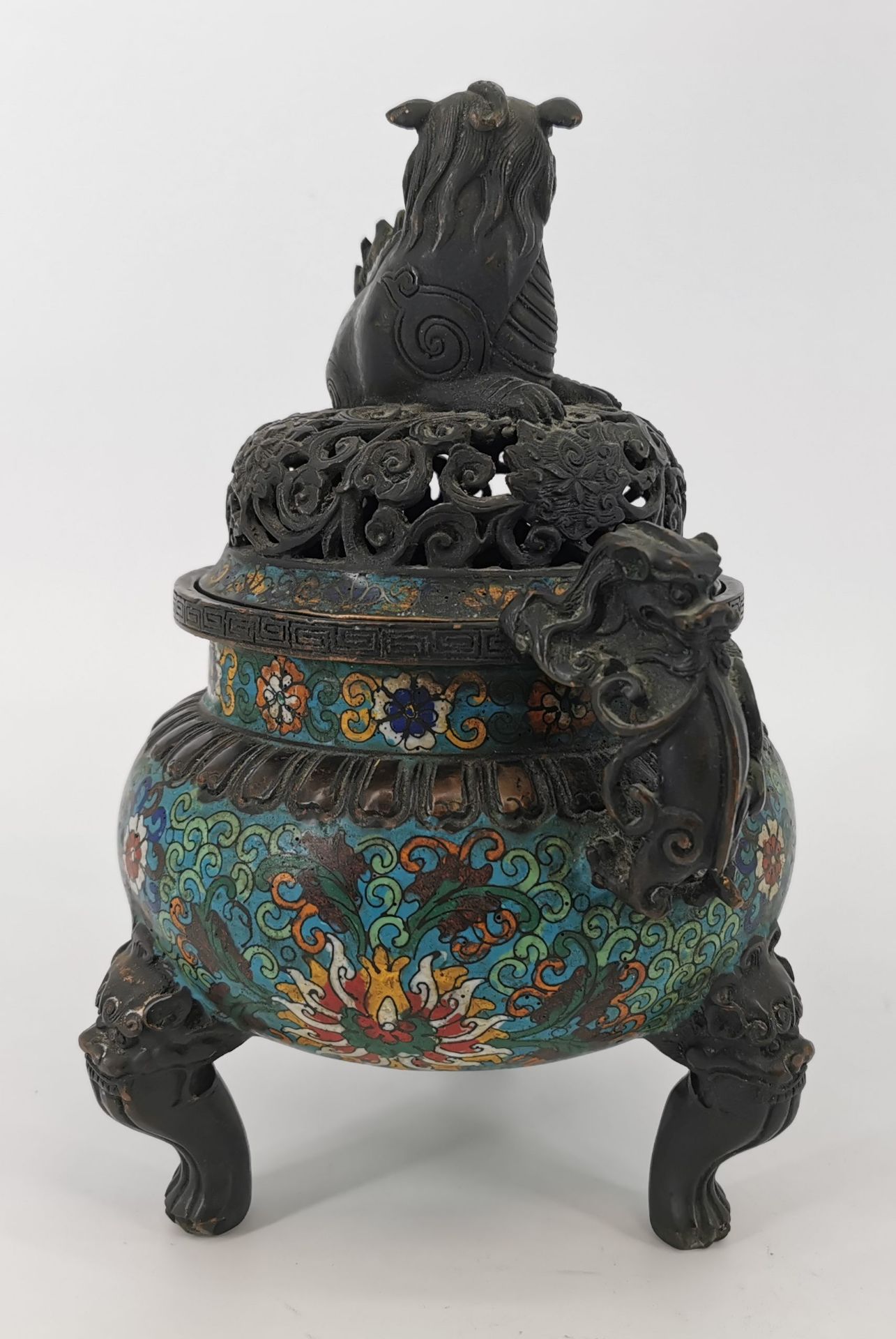 CLOISONNE-INCENSE BURNER - Image 6 of 9