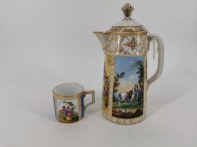 COFFEE POT AND CUP