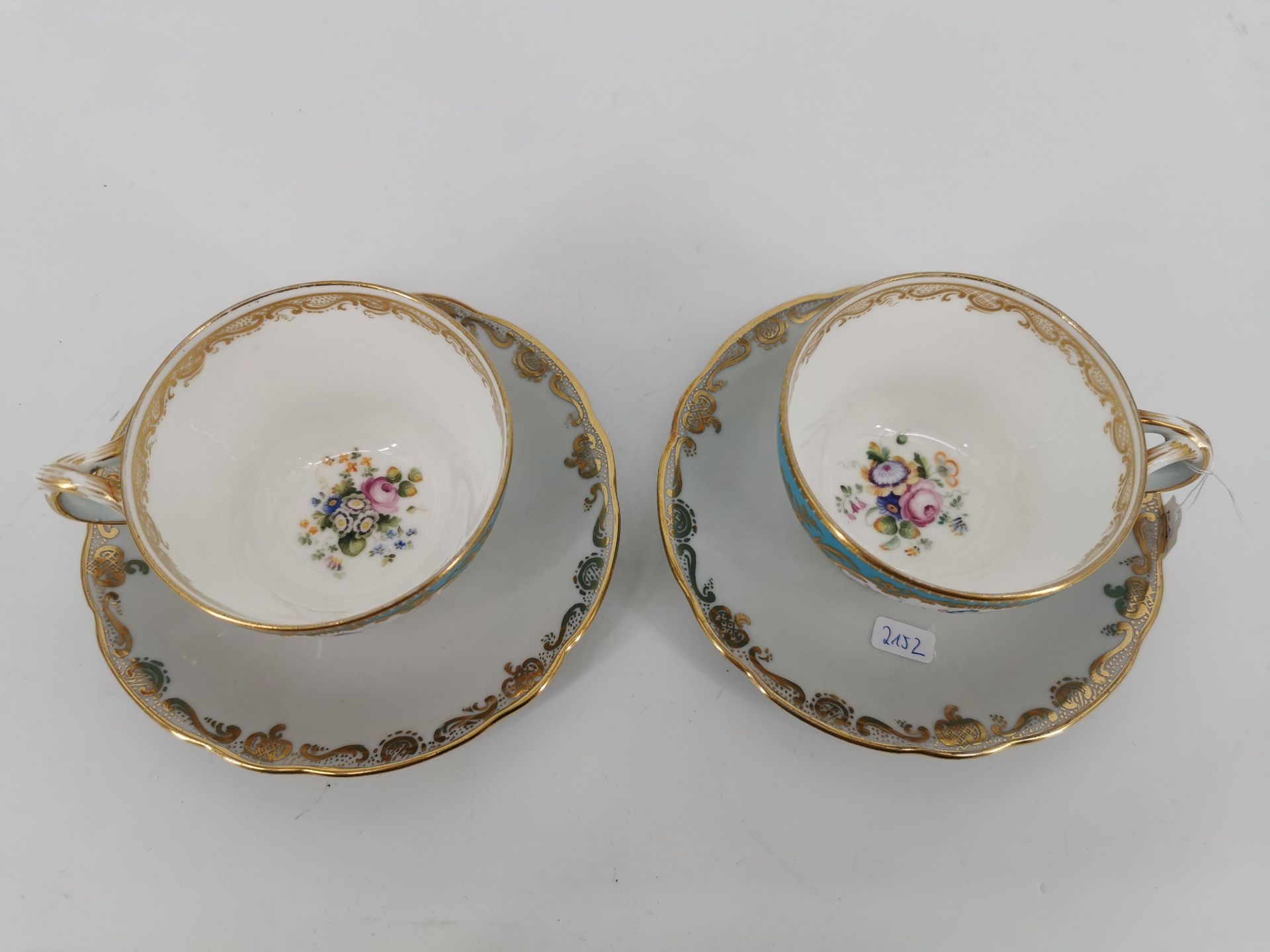 TWO CUPS WITH UNDERCUPS  - Image 2 of 5