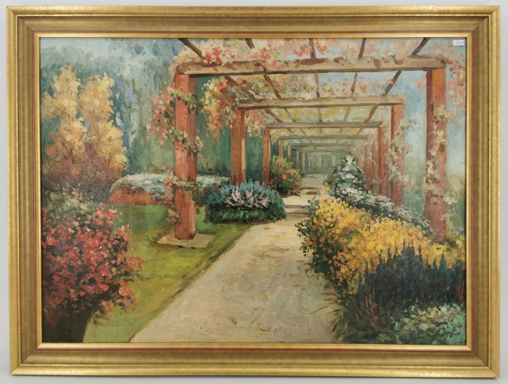 PAINTING: PARK WITH PERGOLA