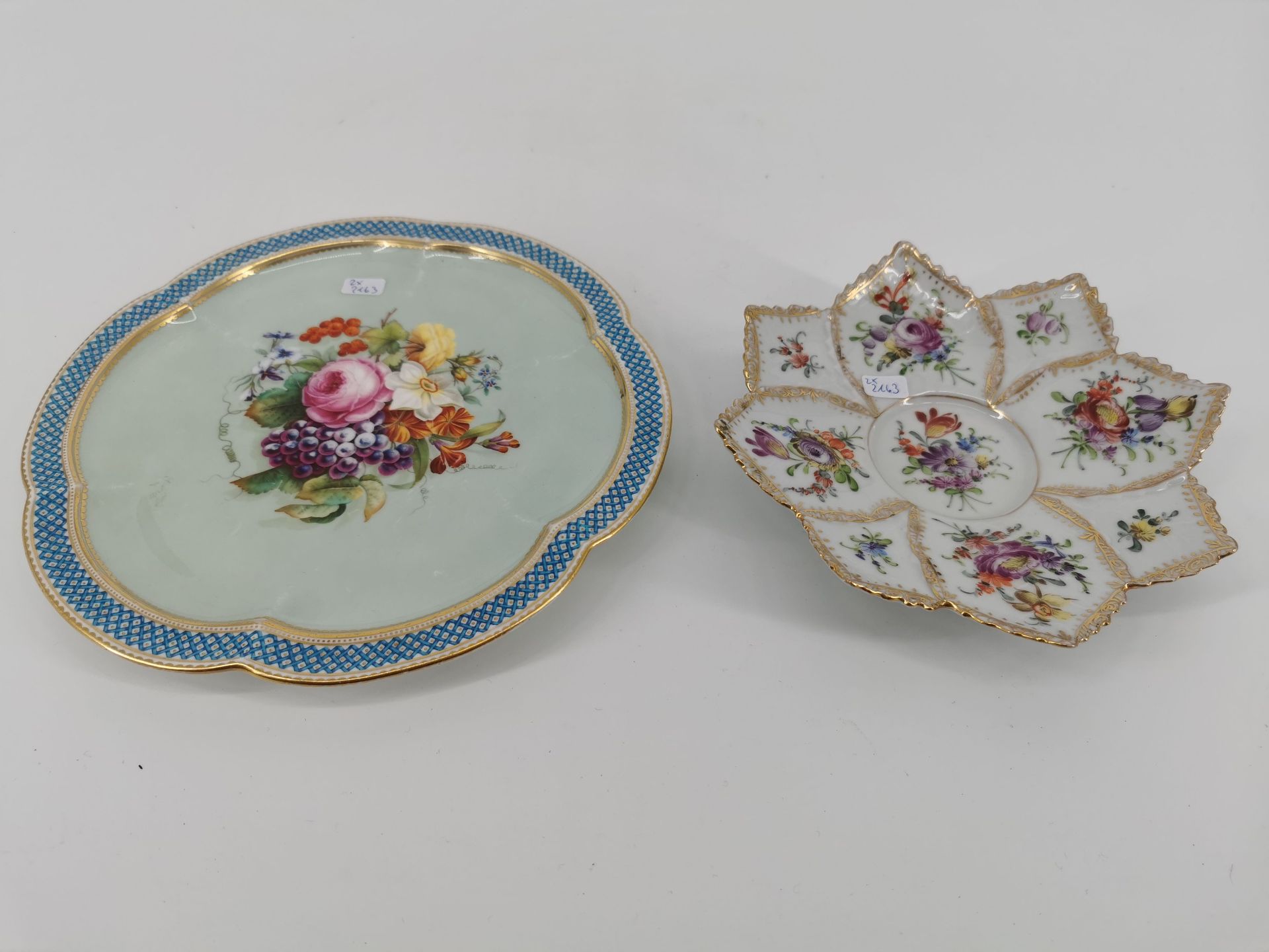 DECORATIVE BOWL AND PLATE - Image 2 of 3