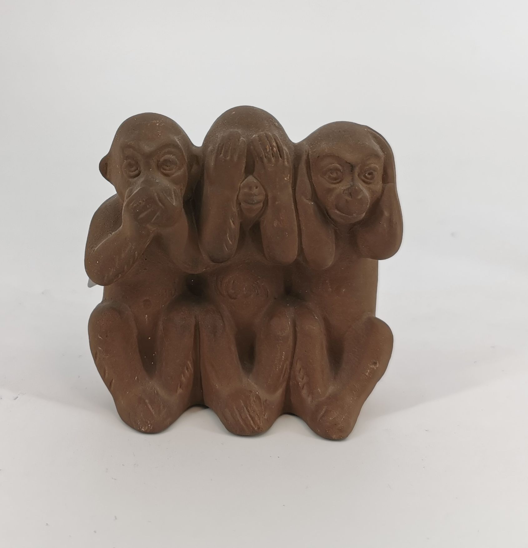 THREE FIGURATIVE OBJECTS "MONKEYS" - Image 2 of 13