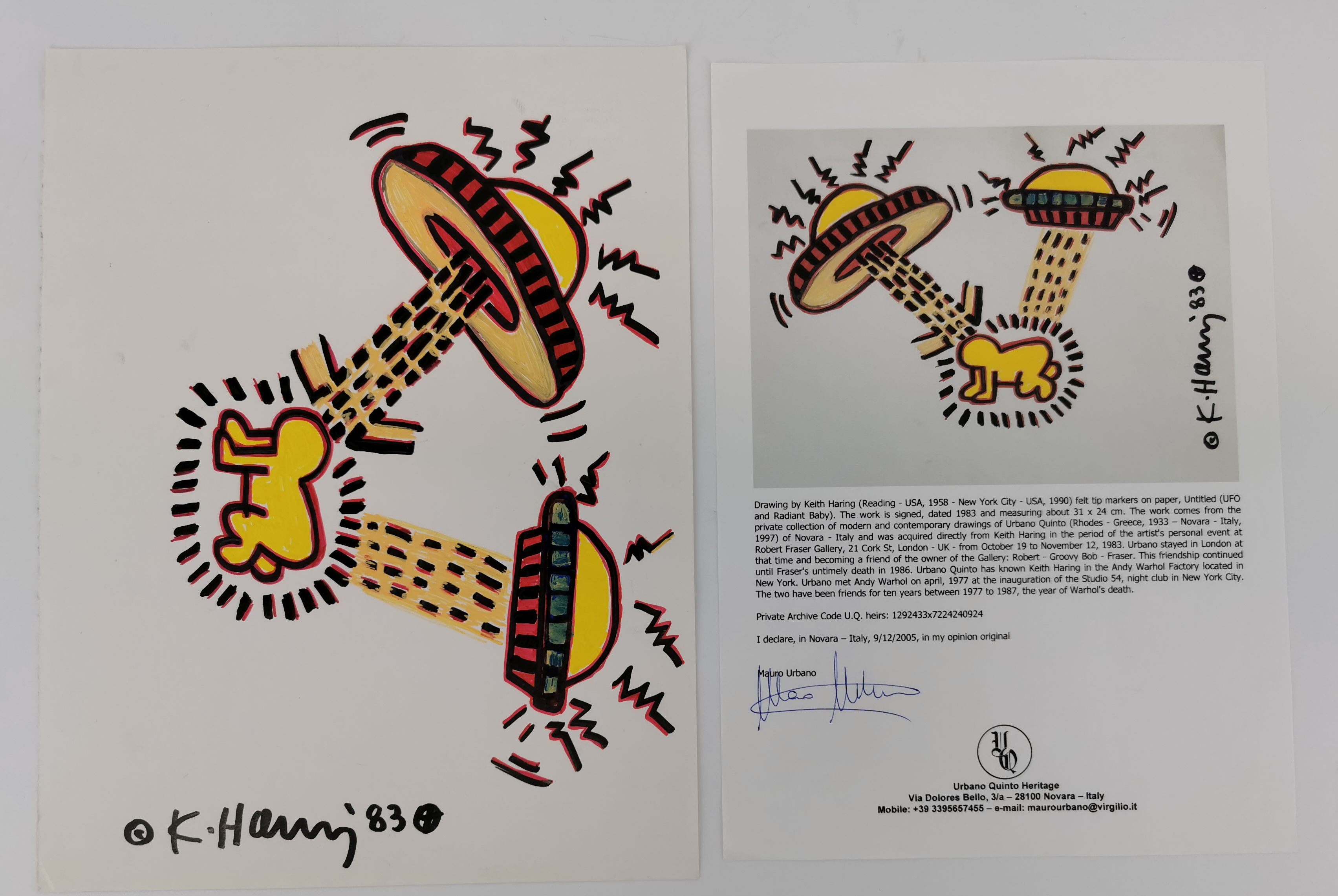 KEITH HARING  ZEICHNUNG - Bild 3 aus 4